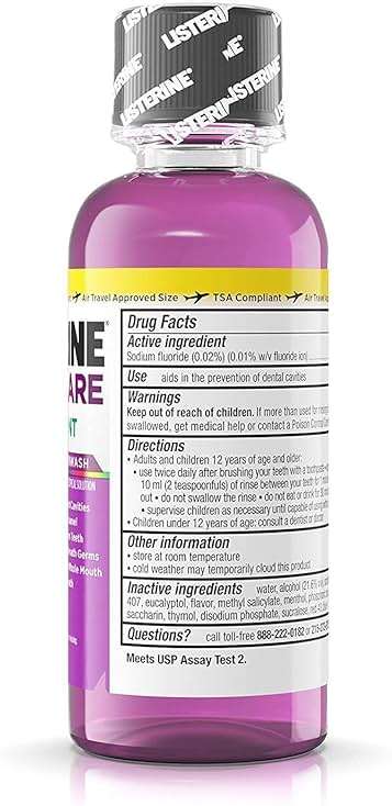Listerine Total Care Fresh Mint Antiseptic Mouthwash, Travel Size 3.2 Ounces (95ml) - Pack of 12 - Image 2