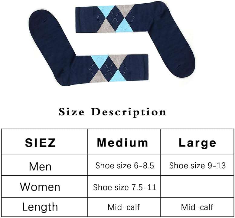 7DayOtter Mens Dress Socks, Modal Cotton Blend Seamless Toe, Odor Resistant Moisture Wicking Business Crew Socks - Image 3