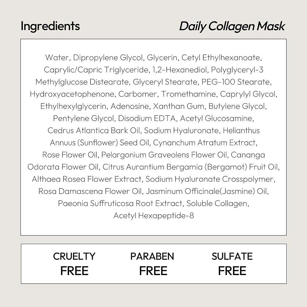 LAPCOS K Beauty Collagen Sheet Mask - Firming & Age-Defying Face Masks with Collagen Peptides - Minimizes Fine Lines & Restores Skin Elasticity - Breathable PT Cell Sheet Korean Skin Care (Pack of 5) - Image 7