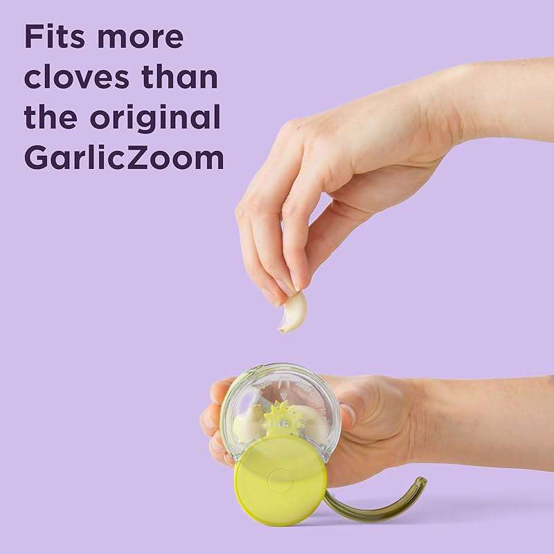 Chef’n GarlicZoom Garlic Chopper, Handheld Garlic Mincer with Rolling Action, Easy to Use and Clean, Compact Size for Quick Prep, Dishwasher Safe - Image 8