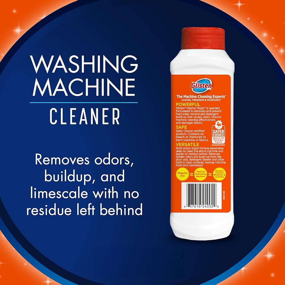 Glisten Dishwasher Magic Machine Cleaner and Disinfectant 2-Pack and Washer Magic Washing Machine Cleaner - Image 6