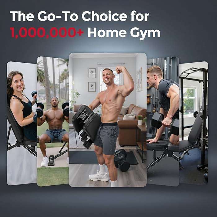 FLYBIRD WB5 Weight Bench, ASTM-Certified 800LBS Adjustable Weight Bench Workout Bench Foldable for Home Gym, 90° to -30° FID and 30in Extended Backrest for Bench Press Strength Training Exercise - Image 8