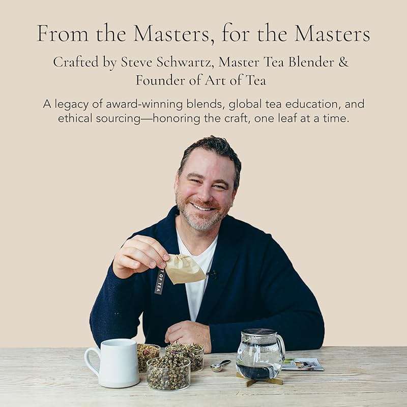 Art of Tea | Organic Earl Grey Cream Tea| 50 Count Pyramid Tea Bag Sachets - Image 6