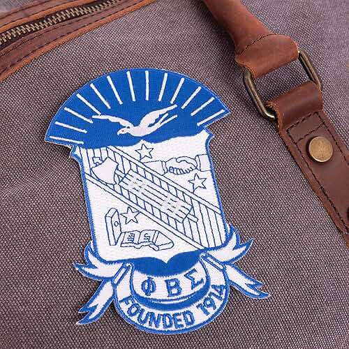 Desert Cactus Phi Beta Sigma Fraternity 4.85 inch Embroidered Appliqué Sew or Iron On Greek Blazer Jacket Pants Bag Sigma (4.85 Crest Patch) Multicolored - Image 2