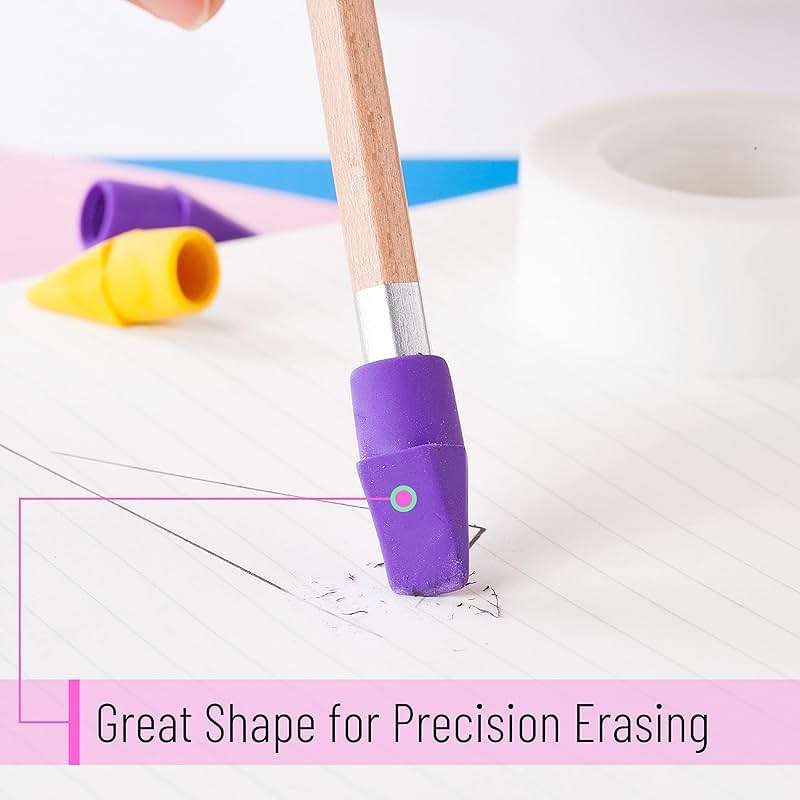 Mr. Pen Erasers for Pencils, 120 Pack, Pencil Top Erasers, Eraser Caps, Cap Tops, Topper Erasers. Ereaser - Image 5