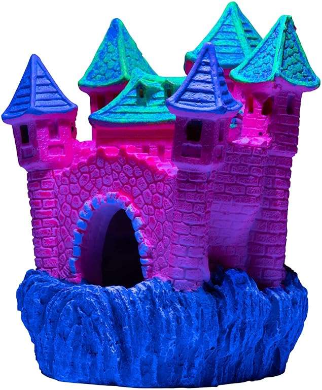 GloFish Extra Large Castle Ornament, 1 Count, Decor for Aquariums - Image 4