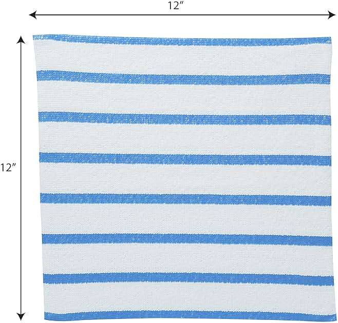 VIKING Bulk Edgeless Microfiber Cleaning Cloths, White and Blue Stripe, 50 Pack - Image 6