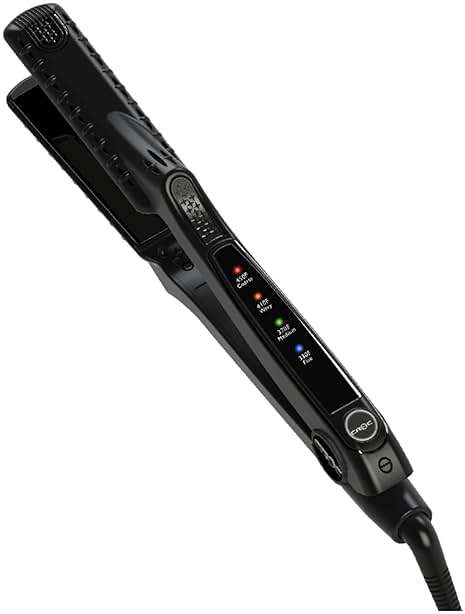 CROC Led Black Titanium Flat Iron 1 Inch - Image 1