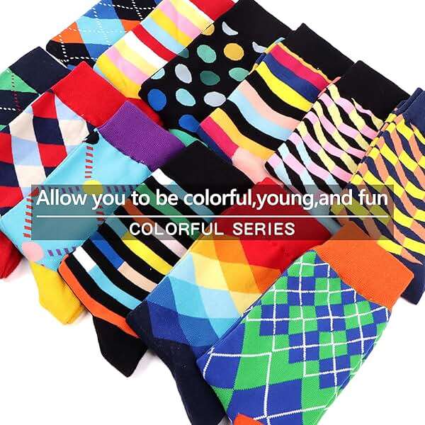 WeciBor Women's Funny Colorful Novelty Pattern Cotton Crew Socks Funky Gifts for Mum - Image 2