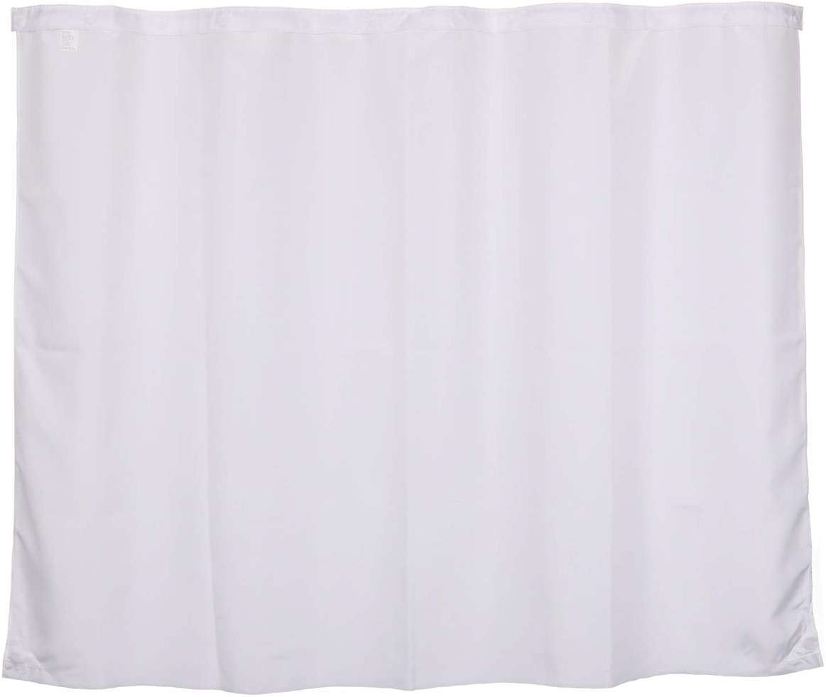 River Dream Snap in Fabric Shower Curtain Liner Replacement - 70W x 54H, White, with Magnets-Detachable Liner,(Fit 71(W) x 74(H) with Window Shower Curtain) - Image 3