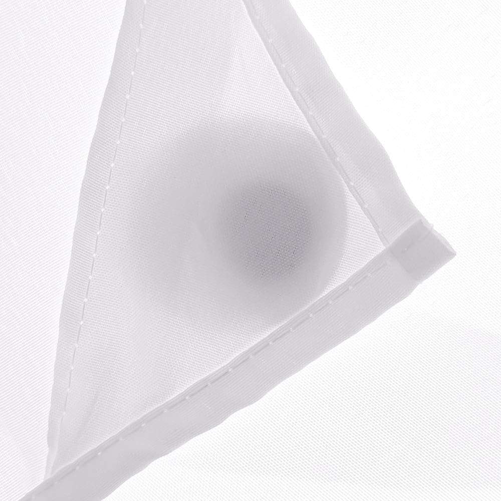 River Dream Snap in Fabric Shower Curtain Liner Replacement - 70W x 54H, White, with Magnets-Detachable Liner,(Fit 71(W) x 74(H) with Window Shower Curtain) - Image 5