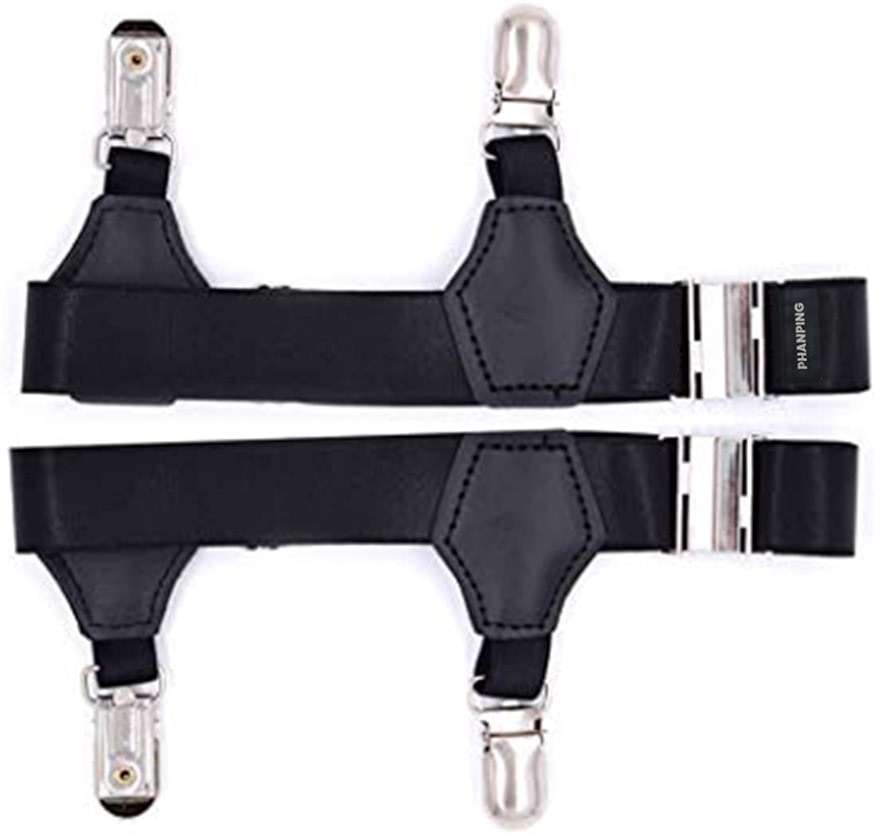 Mens Sock Garters Belt Adjustable 2-pack Sturdy Clip Suspenders - Image 3