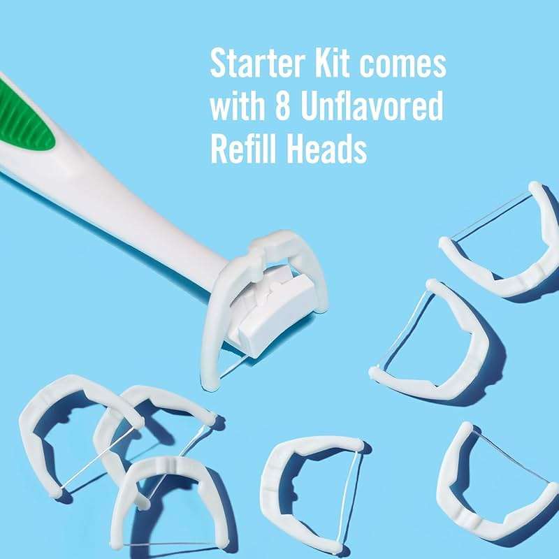 REACH Ultraclean Access Flosser + 8 Refill Dental Flosser Heads, Oral Care and Hygiene (Pack of 2) - Image 6