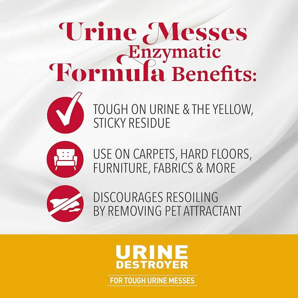Nature's Miracle Dog Urine Destroyer, Dog Urine Stain Remover and Odor Control, White, 64 fl oz - Image 5