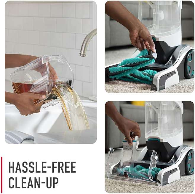 Hoover SmartWash+ Automatic Carpet Cleaner Machine for Carpet and Upholstery, Deep Cleaning Carpet Shampooer Machine, Pair with a Hoover Carpet Cleaner Solution for a Bright, Refreshed Home - Image 6