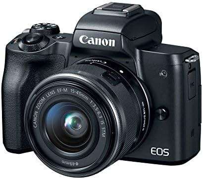 Canon EOS M50 Mirrorless Camera Kit w/EF-M15-45mm and 4K Video (Black) (Renewed) - Image 2