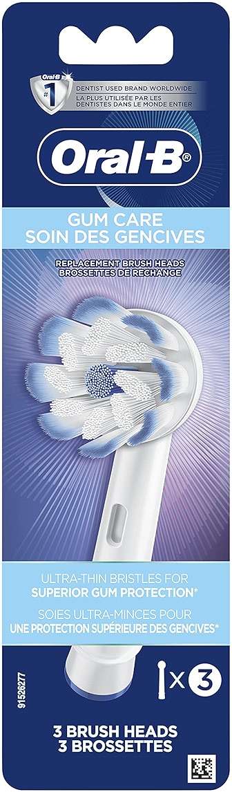 Oral-B Gum Care Replacement Brush Heads for an Oral-B Electric Toothbrush, Pack of 3 - Image 1