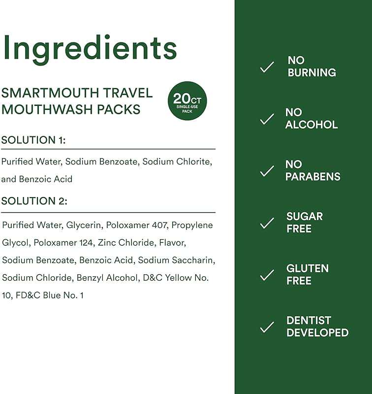SmartMouth Original Zinc Activated Mouthwash Single Packs - Disposable Mouthwash Packets for Fresh Breath - Eliminates Bad Breath & Odors - Alcohol & Fluoride-Free - Fresh Mint - 10 Count, 2 Pack - Image 8