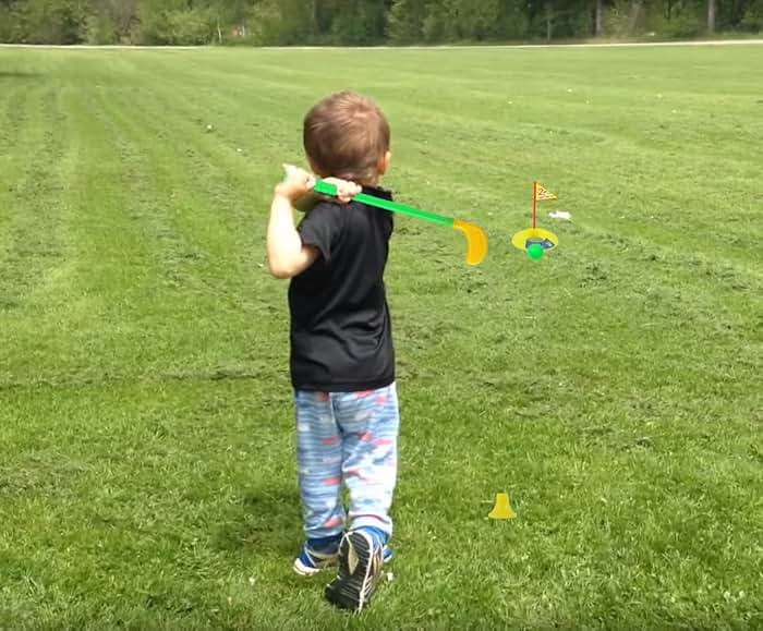 ORZIZRO Plastic Golf Clubs, Educational Golf Toys Sets for Toddlers Kids, Outdoor Indoor Sports Golf Game Toys for Boys Girls, Sturdy & Multi-Colored - Image 2