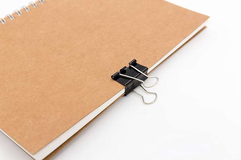 DSTELIN Binder Clips Paper Clamps Assorted Sizes 100 Count (Black), X Large, Large, Medium, Small, X Small and Micro, 6 Sizes in One Pack, Meet Your Different Using Needs. - Image 4