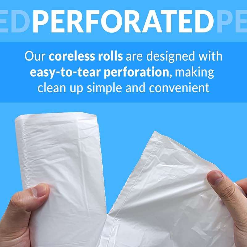 Reli. 6-10 Gallon Trash Bags | 1000 Bags | Clear | Bathroom | Strong | Garbage - Image 5
