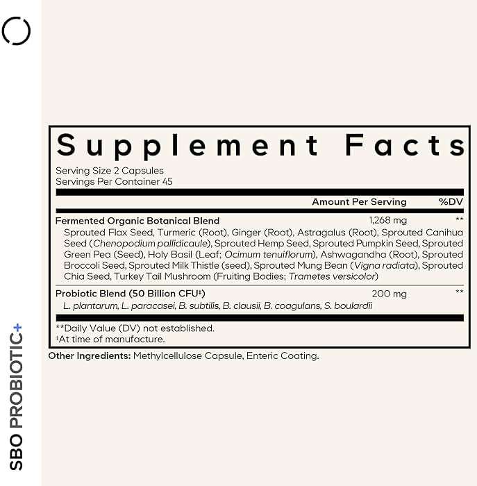 Codeage SBO Probiotics, 50 Billion CFUs Per Serving, Multi Strain Soil Based Organisms Blend and Organic Fermented Botanical Blend, Shelf-Stable, 90 Capsules - Image 2