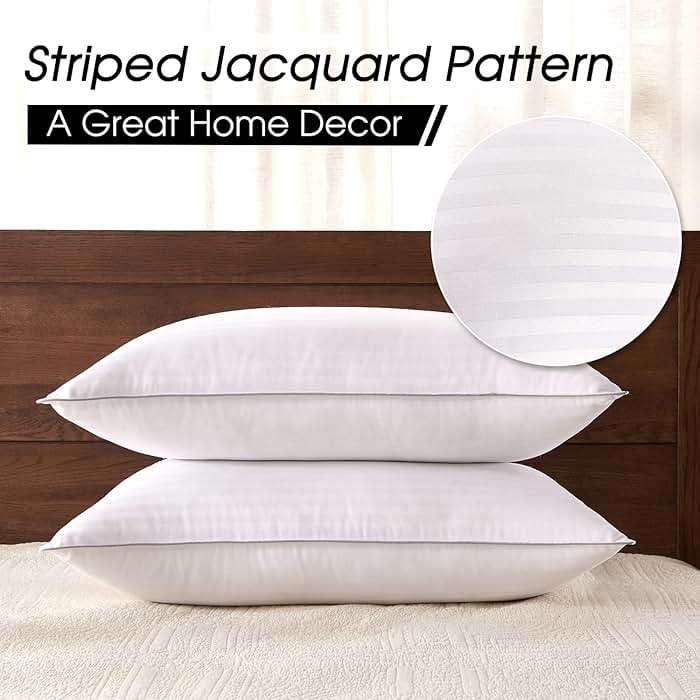 Basic Beyond King Size Bed Pillow - 2 Pack Hotel Collection Super Soft Down Alternative Pillow for Sleeping, 20x36 Inches - Image 2