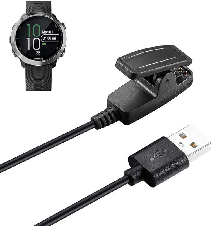 Charger for Garmin Lily 2, Forerunner 645, 630, 230 Replacement Charging Cable Clip for Garmin Lily, Forerunner 645/630/230 Smart Watch - Image 1