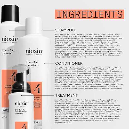 NIOXIN Scalp + Hair Thickening System Kits | For Natural, Colored, & Damaged Hair with Light to Progressed Thinning | Strengthen & Boost Hair Density with Niacinamide & Biotin | 1 Month Supply - Image 9