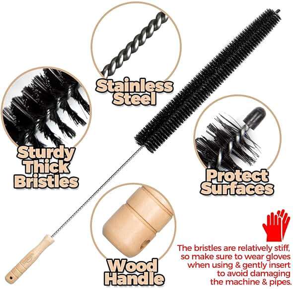 Holikme Dryer Vent Cleaner Kit 2 Pack - Household Cleaning Supplies 304 Stainless Steel Dryer Lint Brush Home Essentials for Lint Trap Dust Vacuum Brush - Image 5