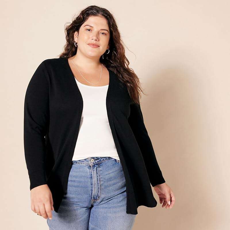 Amazon Essentials Women's Lightweight Long Sleeve Open-Front Cardigan Sweater (Available in Plus Size) - Image 6