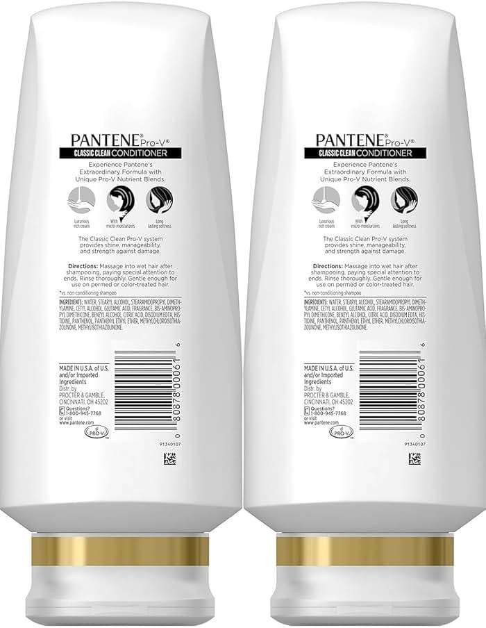 Pantene Classic Clean Conditioner, 24 fl oz, Twin Pack - Image 2