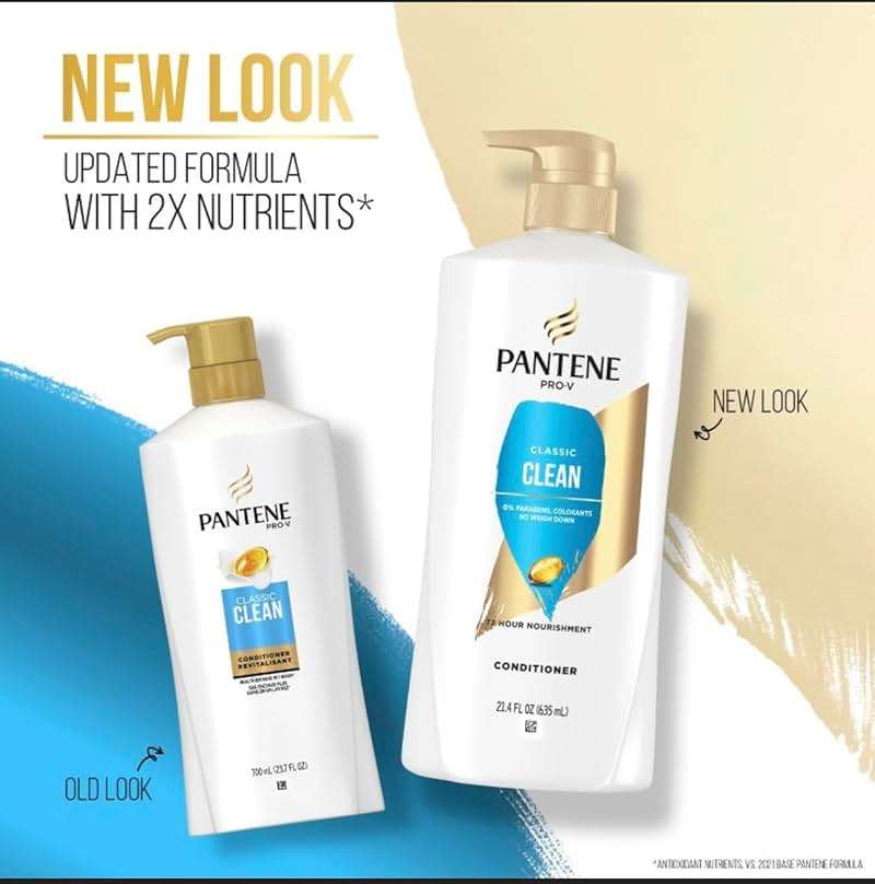 Pantene Classic Clean Conditioner, 24 fl oz, Twin Pack - Image 6