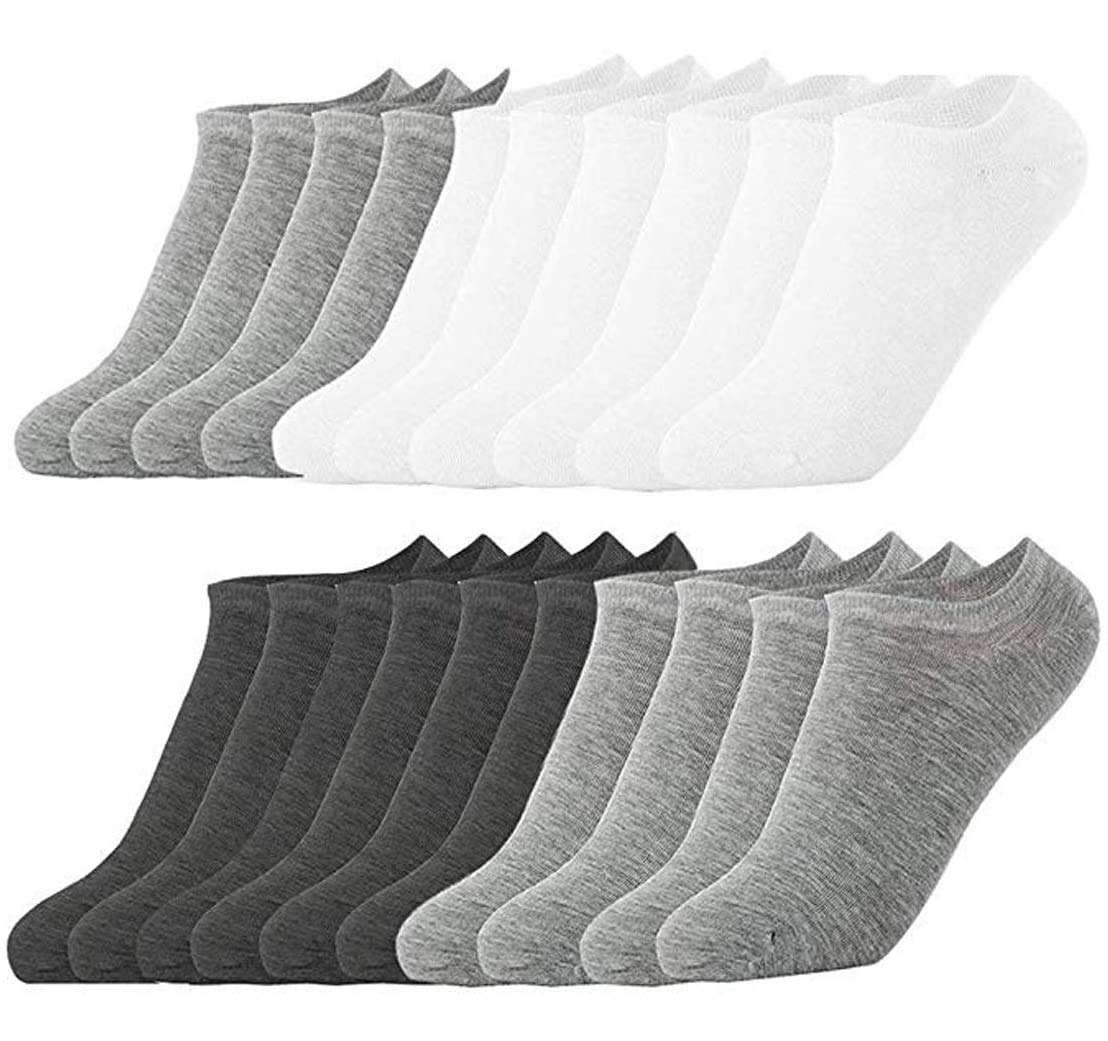 Light up in the Dark 10 Pairs Ankle Socks No Show Sock Low-Cut Athletic Men Women Cotton Socks - Image 1