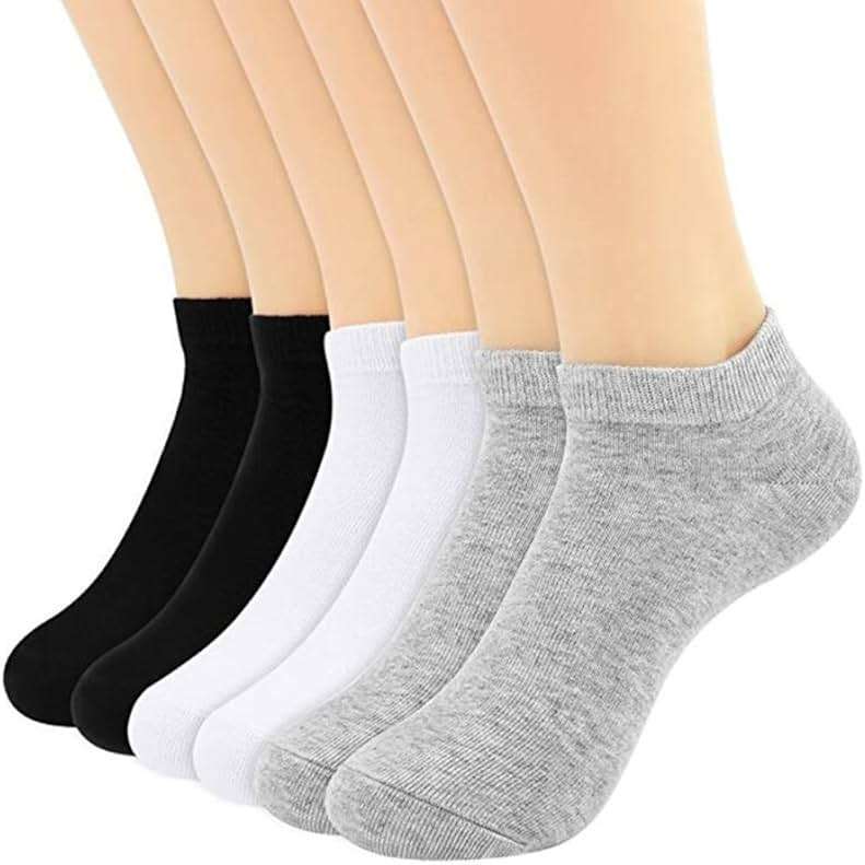 Light up in the Dark 10 Pairs Ankle Socks No Show Sock Low-Cut Athletic Men Women Cotton Socks - Image 5