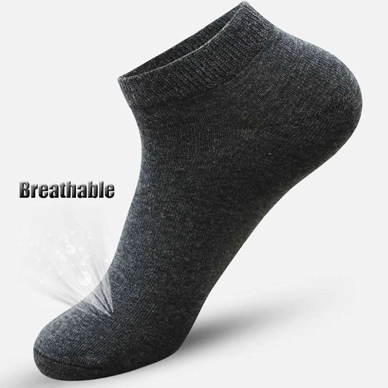 Light up in the Dark 10 Pairs Ankle Socks No Show Sock Low-Cut Athletic Men Women Cotton Socks - Image 6