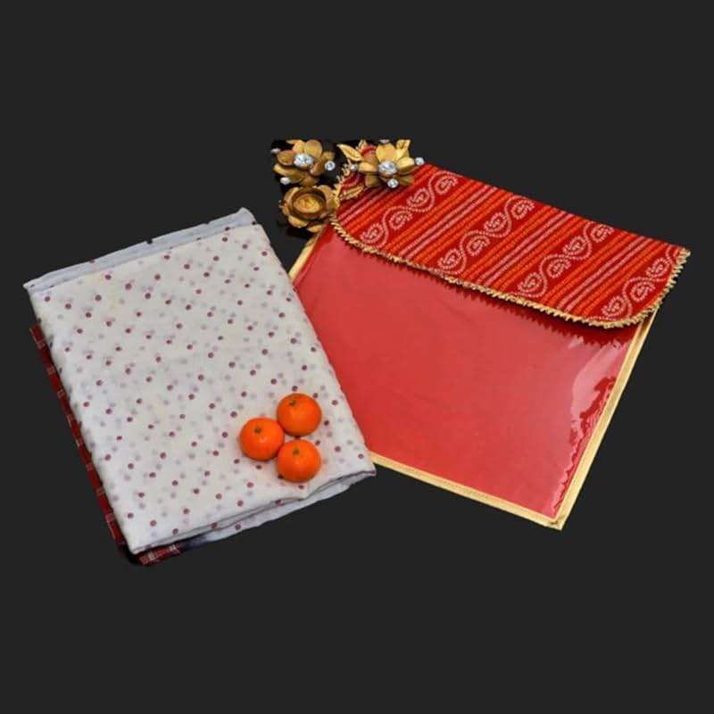Desi Favors Saree Cover Fabric Bags, Indian Silk Saree Gifting/Storage Bag for Weddings, Reusable Cotton Saree Covers for Clothes Storage/Garment Bag, Travelling, Bulk - 16x17 Inch (Pack of 4) - Image 2