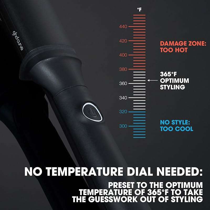 ghd Curve® Professional Hair Curling Irons & Wands | Soft Waves, Classic and Tight Curls | 0.5 –1.5 Inch Barrels’ | 365ºF Styling Temp Preventing Heat Damage + Auto Sleep Mode - Image 2
