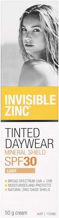 Invisible Zinc Light Tinted Daywear SPF 30+ - Daily Moisturizer with Sun Protection & Sheer Foundation to prevent appearance of Premature aging caused by Harmful UV Rays - 50g - Image 2