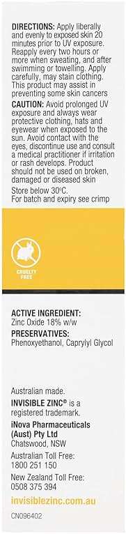 Invisible Zinc Light Tinted Daywear SPF 30+ - Daily Moisturizer with Sun Protection & Sheer Foundation to prevent appearance of Premature aging caused by Harmful UV Rays - 50g - Image 3