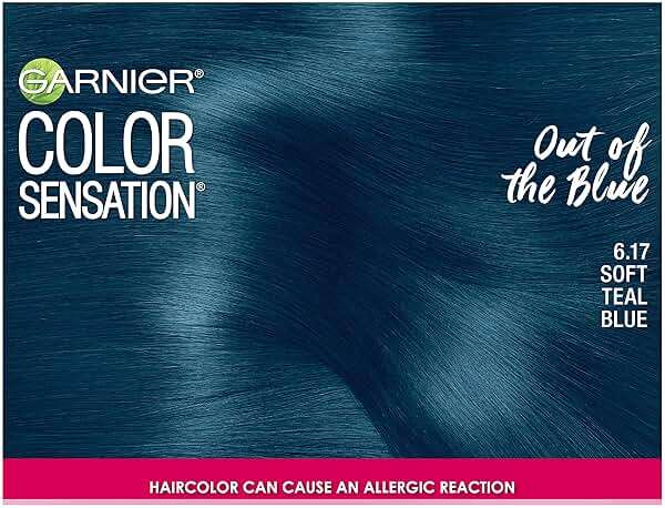 Garnier Color Sensation Hair Color Cream, 6.17 Out of the Blue, Soft Teal Blue - Image 4