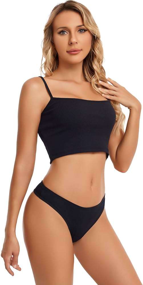 ANZERMIX Women's Breathable Cotton Thong Panties Pack of 6 - Image 5