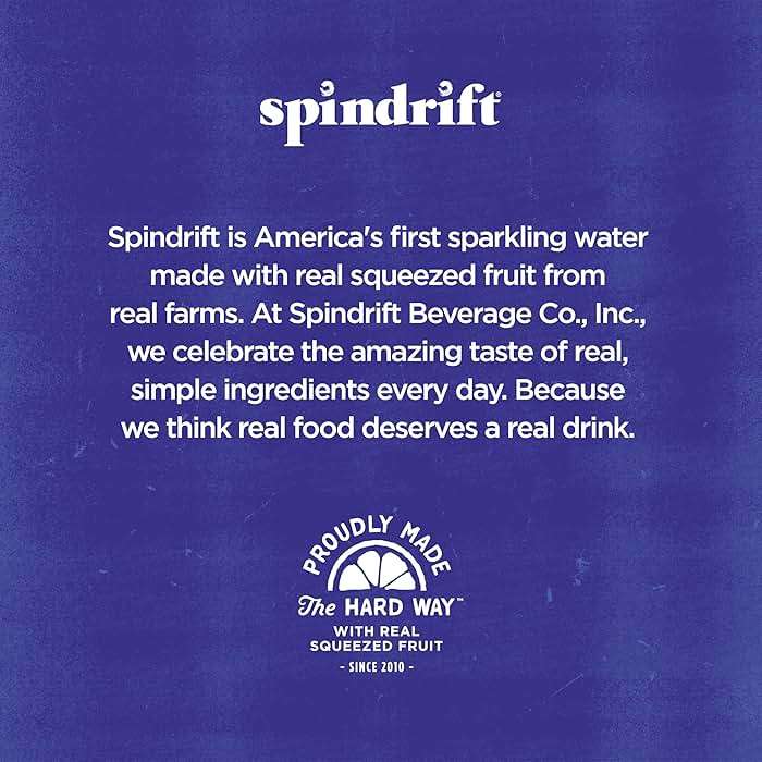 Spindrift Sparkling Water, 4 Flavor Variety Pack, Made with Real Squeezed Fruit, 12 Fl Oz (Pack of 20) - Image 7
