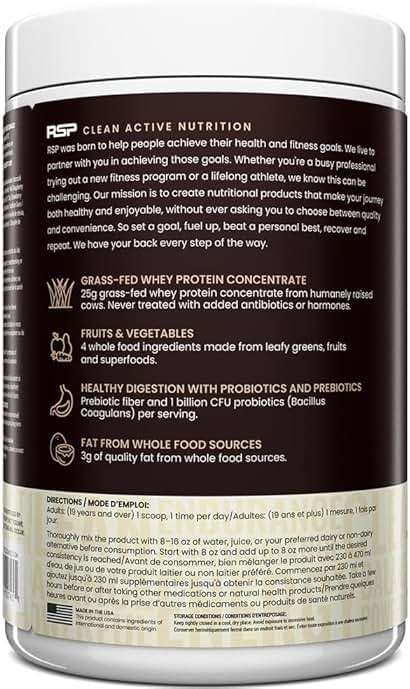 RSP Nutrition Chocolate Truefit Protein Powder, 1.9 LB - Image 7