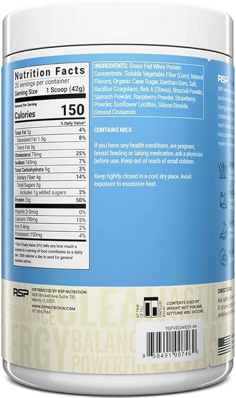 TrueFit High Fiber Protein Powder, Grass-Fed Whey Meal Replacement Shake with Prebiotics, Probiotics, & Organic Superfoods, Keto Friendly, Gluten Free - Image 6