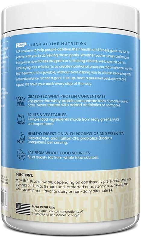 TrueFit High Fiber Protein Powder, Grass-Fed Whey Meal Replacement Shake with Prebiotics, Probiotics, & Organic Superfoods, Keto Friendly, Gluten Free - Image 7