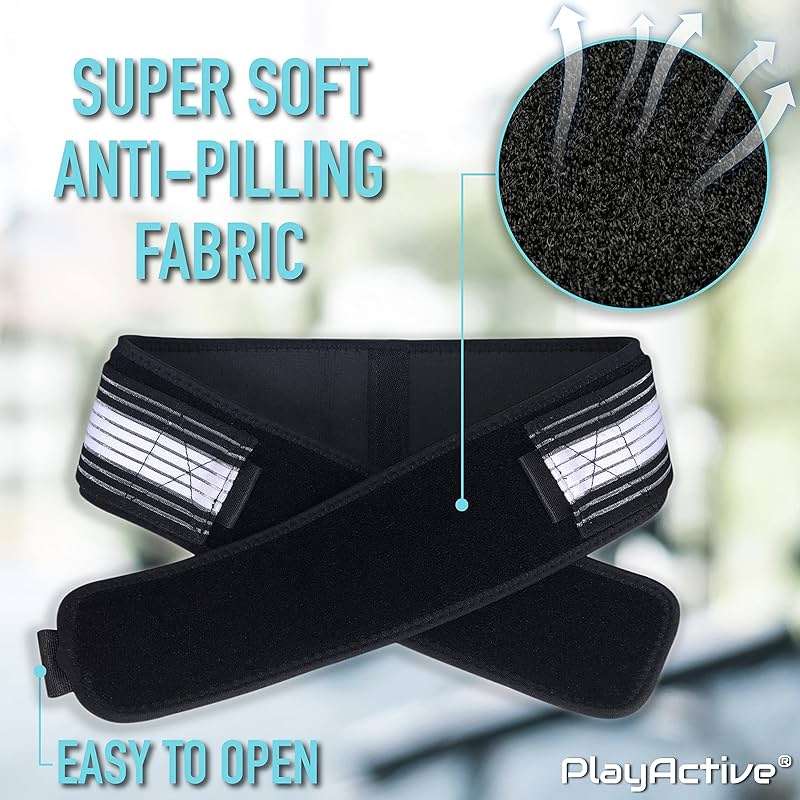 PlayActive Sacroiliac SI Joint Hip Belt - Lower Back Support Brace for Men and Women - Pelvic Support Belt - Trochanter Belt - Sciatica Pelvis Lumbar Hip Pain Relief (Regular) - Image 7