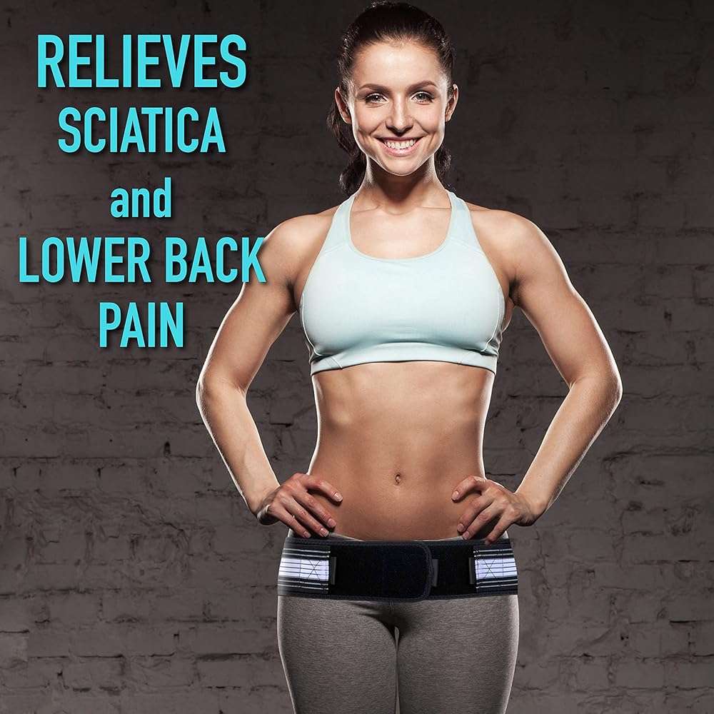 PlayActive Sacroiliac SI Joint Hip Belt - Lower Back Support Brace for Men and Women - Pelvic Support Belt - Trochanter Belt - Sciatica Pelvis Lumbar Hip Pain Relief (Regular) - Image 9