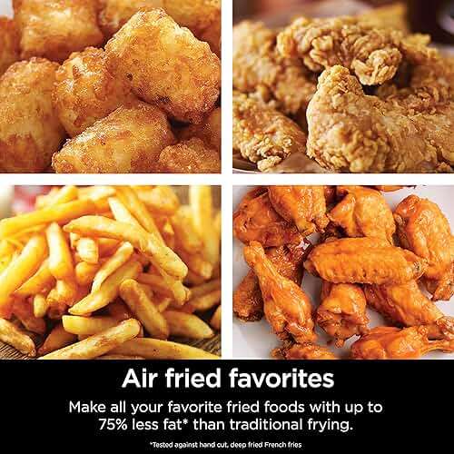 Ninja | Air Fryer | 4 QT Capacity | 4-in1 Roast, Crisp, Roast, Reheats, & Dehydrates | Dishwasher Safe Parts | Includes 20 Easy & Healthy Recipes | Compact | Grey | AF101 - Image 3
