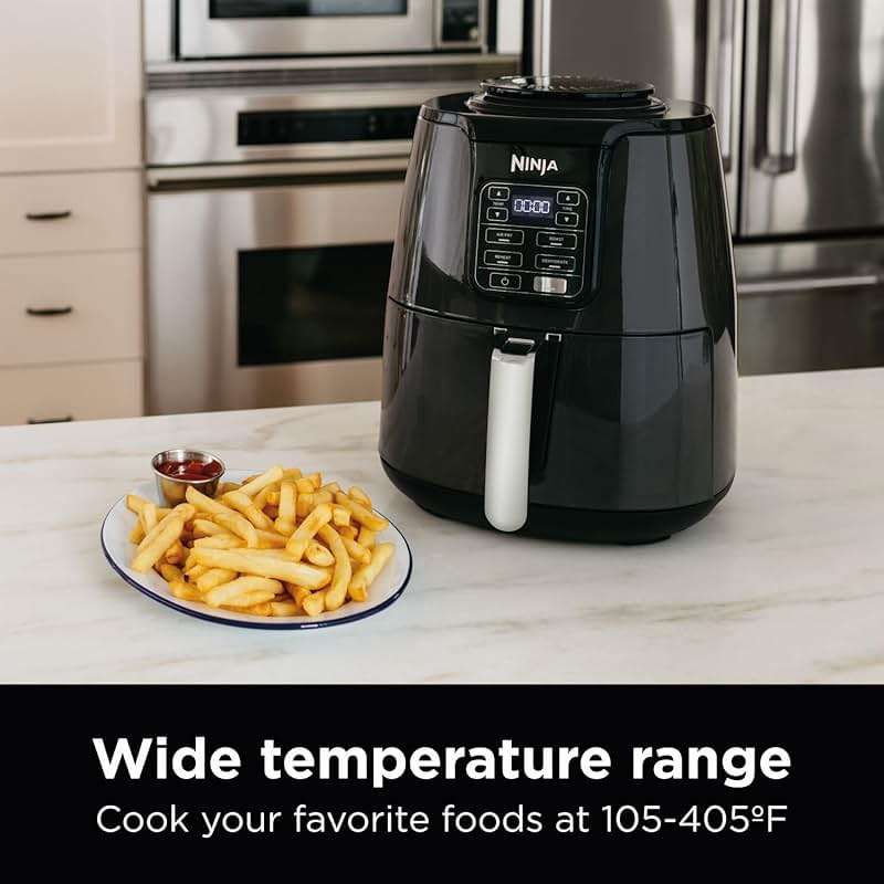Ninja | Air Fryer | 4 QT Capacity | 4-in1 Roast, Crisp, Roast, Reheats, & Dehydrates | Dishwasher Safe Parts | Includes 20 Easy & Healthy Recipes | Compact | Grey | AF101 - Image 5
